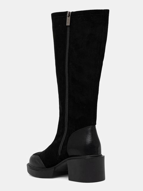 GOE kozaki damskie kolor czarny na słupku SS2N4403 BLACK