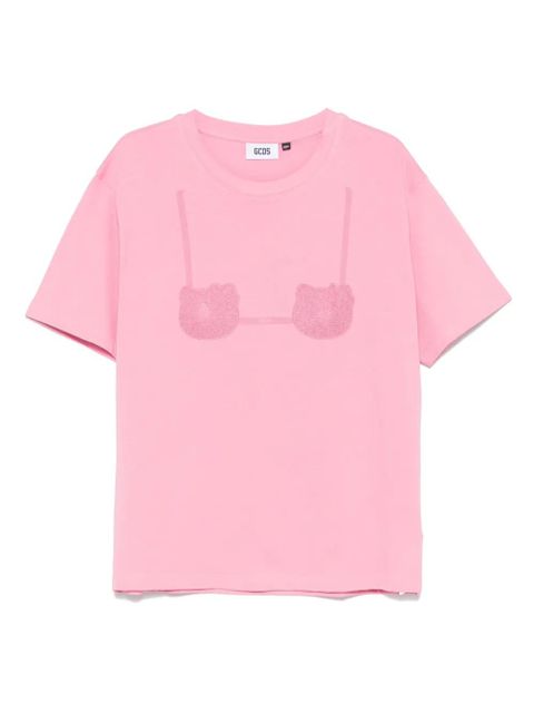 GCDS x Hello Kitty printed-bra T-shirt - Pink - zdjęcie produktu nr 1