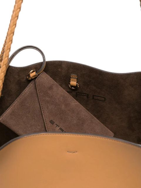 ETRO braided-handle shoulder bag - Neutrals