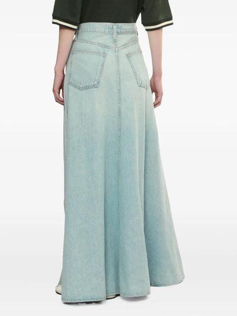 AGOLDE denim flared maxi skirt - Blue - zdjęcie produktu nr 2