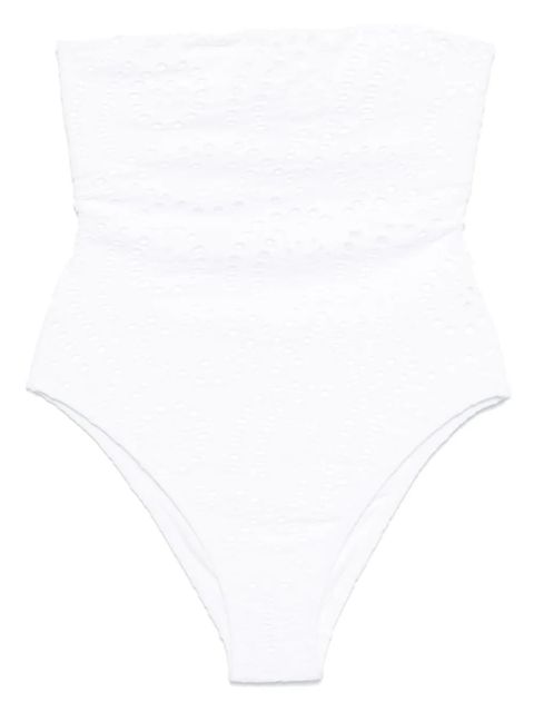 MC2 Saint Barth broderie-anglaise one-piece - White - zdjęcie produktu nr 1