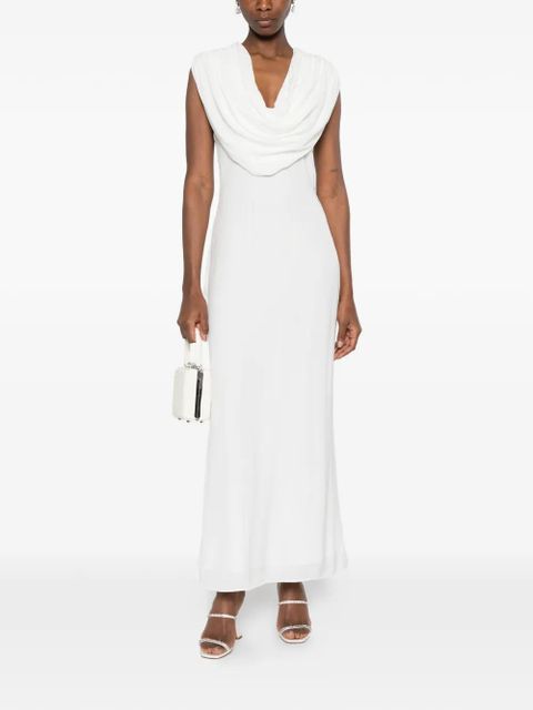 ROTATE BIRGER CHRISTENSEN cowl-neck maxi dress - White - zdjęcie produktu nr 2