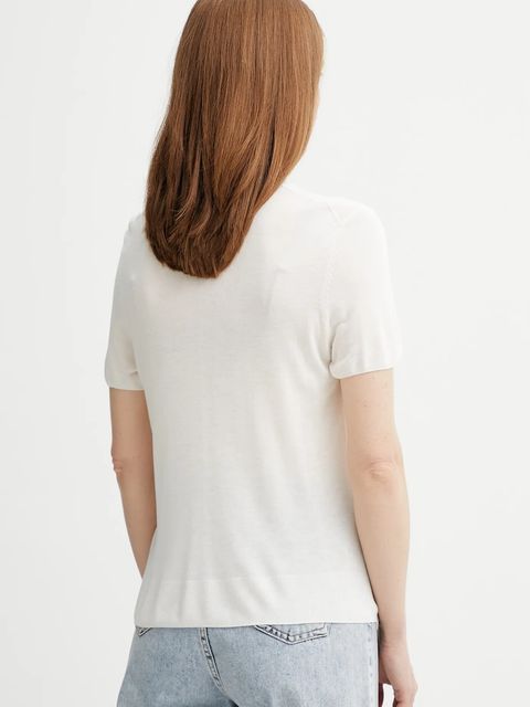 Calvin Klein t-shirt damski kolor beżowy LV044A307G