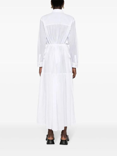 PINKO Dolce Vita maxi shirt dress - White