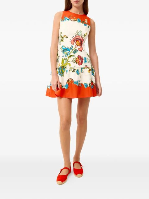 Marie Oliver Marilyn floral-print bow dress - Neutrals - zdjęcie produktu nr 2