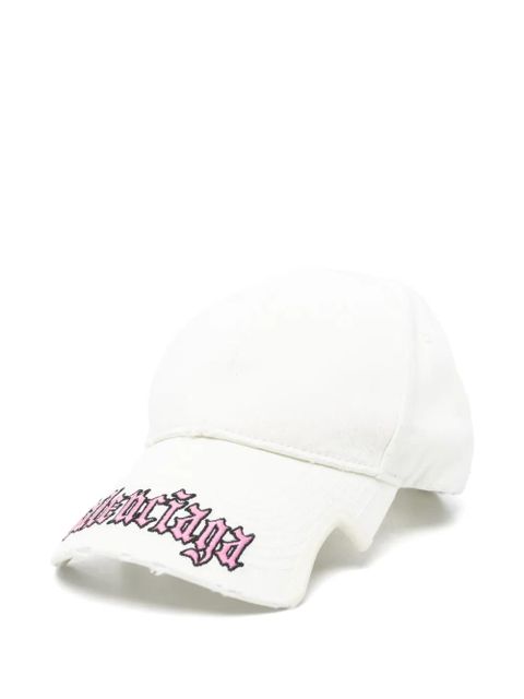 Balenciaga logo-embroidered baseball cap - Neutrals - zdjęcie produktu nr 1