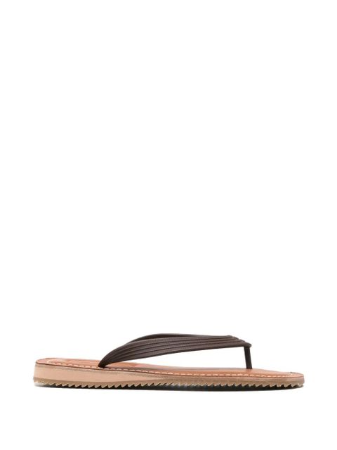 Miu Miu logo-detail flip-flops - Brown - zdjęcie produktu nr 1