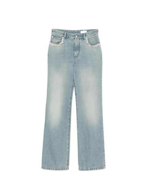 Alexander McQueen crystal-embellished jeans - Blue - zdjęcie produktu nr 1