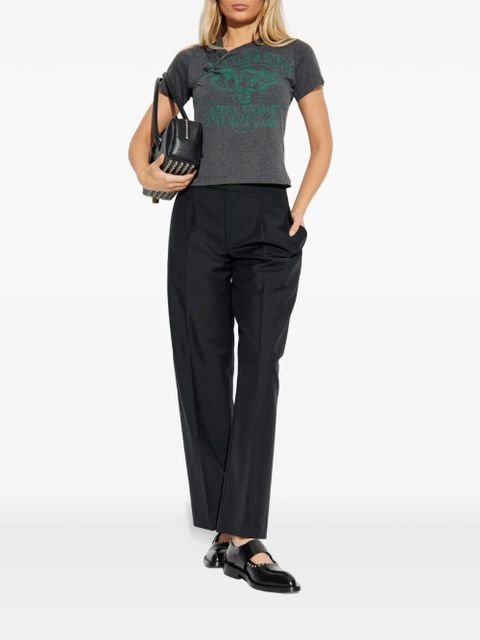 Alexander Wang knotted graphic T-shirt - Black - zdjęcie produktu nr 2