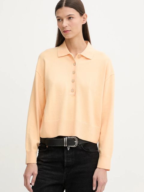 Marc O'Polo sweter damski kolor pomarańczowy lekki 5000007502 - zdjęcie produktu nr 1