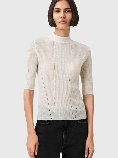 AllSaints bluzka FILIPPA damska kolor biały W007KD - zdjęcie produktu nr 1