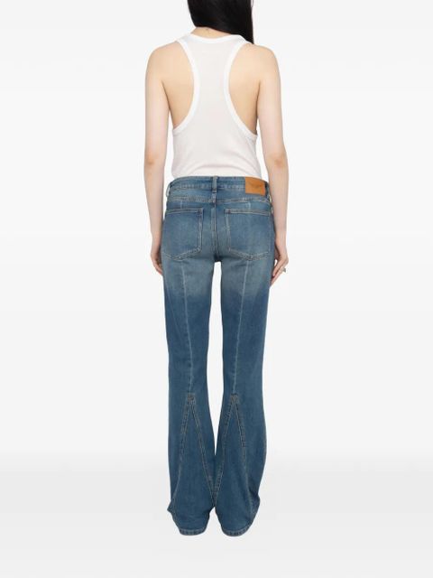 Zadig&Voltaire logo-patch flared jeans - Blue