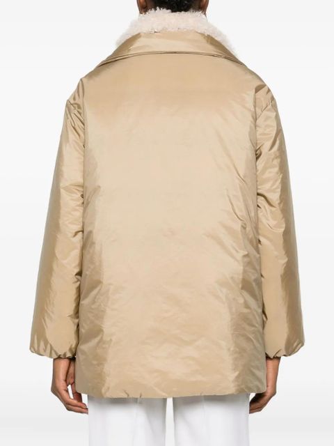 Moncler Voue sherpa-collar quilted jacket - Neutrals - zdjęcie produktu nr 2