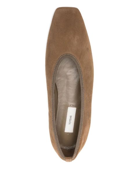 TOTEME suede ballet flats - Neutrals