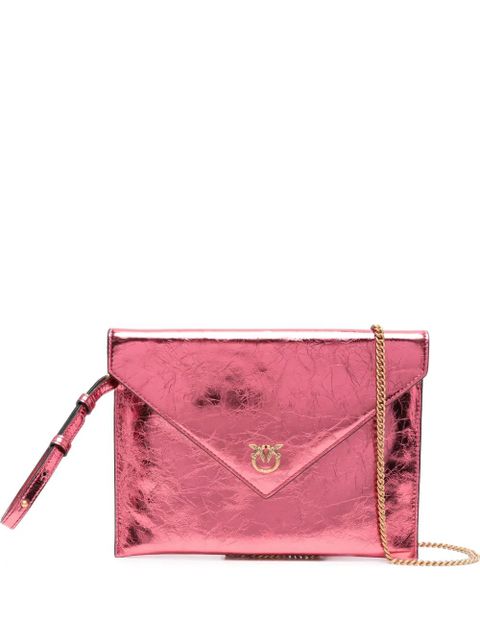 PINKO small metallic-leather flap clutch - zdjęcie produktu nr 1