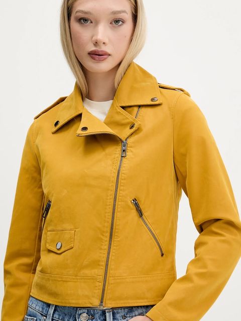 Desigual ramoneska MUST kolor żółty przejściowa 25WWEW69 - zdjęcie produktu nr 2