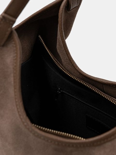 Answear.LAB torebka zamszowa kolor brązowy