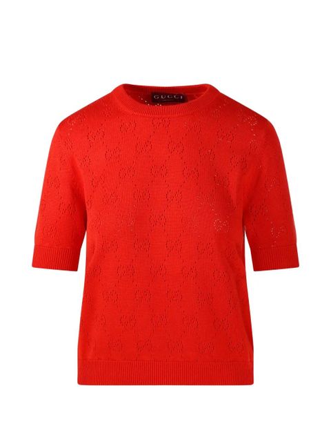 Gucci short-sleeve knitwear - Red - zdjęcie produktu nr 1