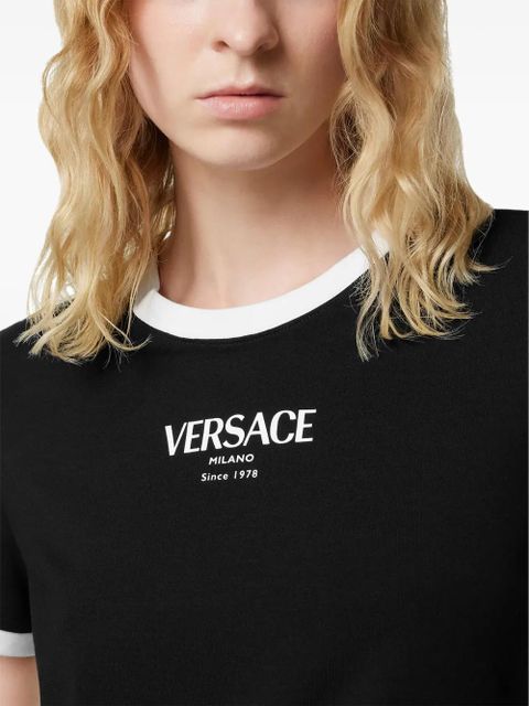 Versace logo-motif T-shirt - Black