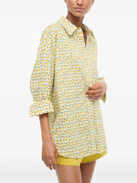 STAUD polo-collar shirt - White - zdjęcie produktu nr 2