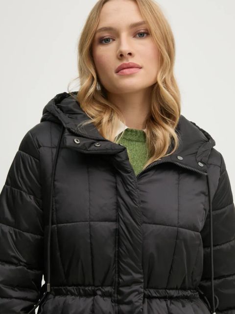 Sisley kurtka damska kolor czarny zimowa 2E3XLN052