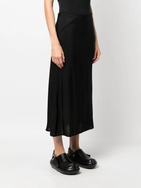 Jil Sander mid-rise straight midi skirt - Black - zdjęcie produktu nr 2