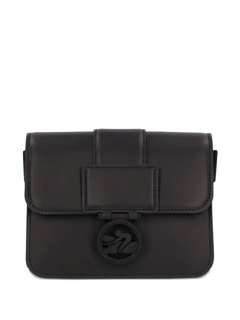 Longchamp Box-Trot leather flap-closure satchel bag - Black - zdjęcie produktu nr 2