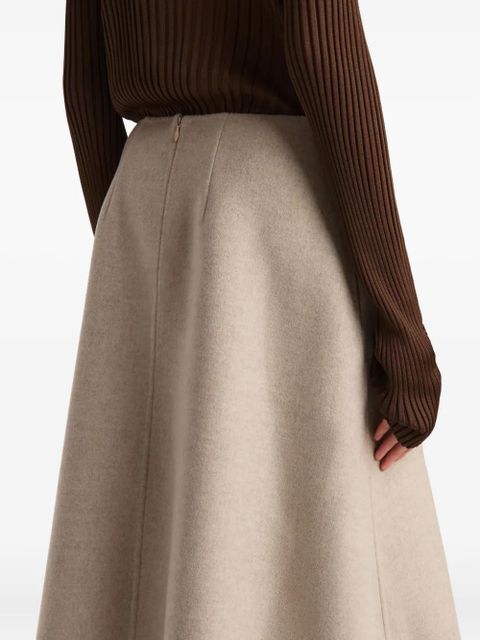 KHAITE Renta A-line skirt - Neutrals