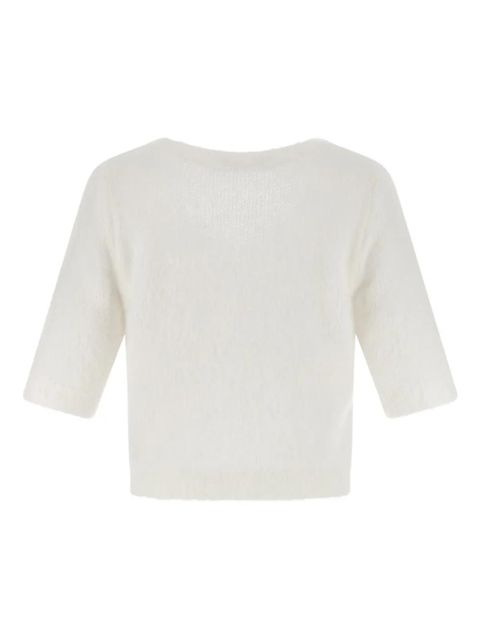 Alessandra Rich embroidered sweater - White - zdjęcie produktu nr 2