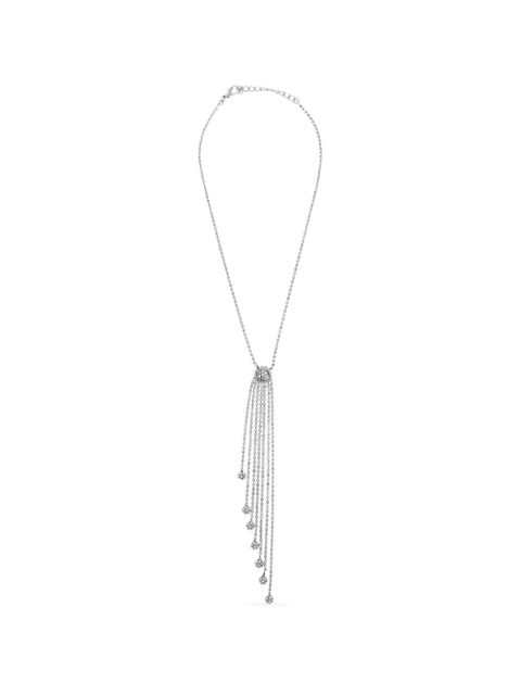 Alessandra Rich crystal-embellished necklace - Silver - zdjęcie produktu nr 1
