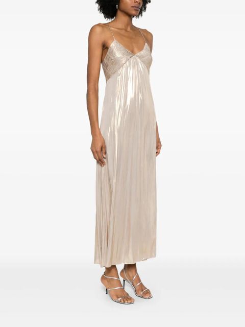 Zadig&Voltaire metallic midi dress - Gold