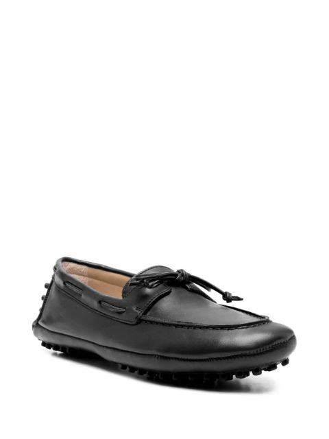 Le Monde Beryl leather boat shoes - Black - zdjęcie produktu nr 2