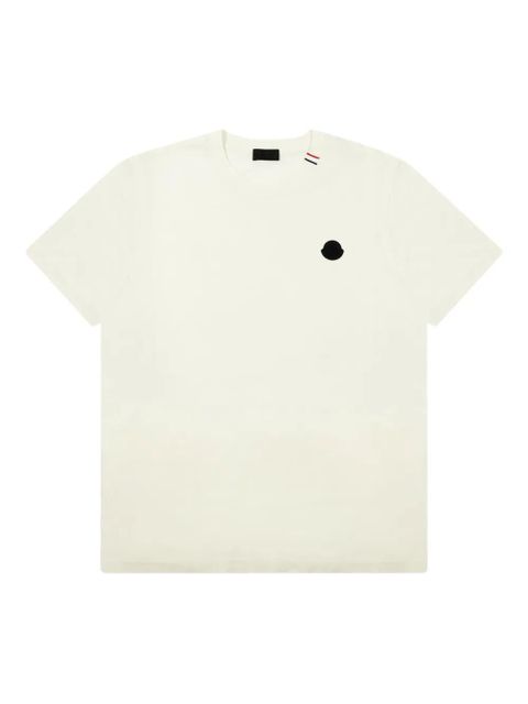 Moncler logo-appliqué T-shirt - Neutrals - zdjęcie produktu nr 1