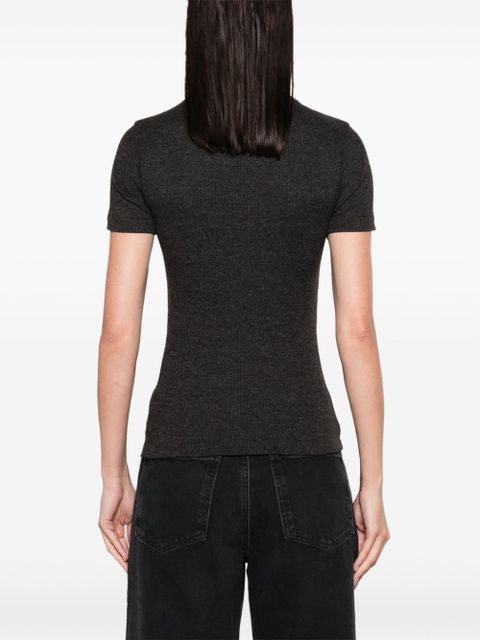 AGOLDE Harri ribbed T-shirt - Grey