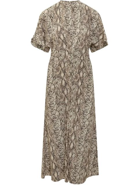 ISABEL MARANT Keany midi dress - Neutrals - zdjęcie produktu nr 1