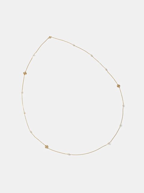 Tory Burch naszyjnik pozłacany Long Kira 157210-137 - zdjęcie produktu nr 1