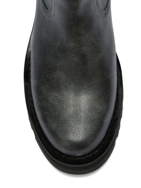 GANNI studs knee-high boots - Grey