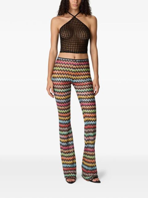 Missoni halterneck lace top - Black