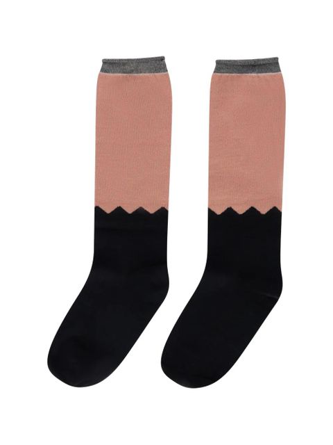 Valentino Garavani zigzag socks - Pink - zdjęcie produktu nr 1
