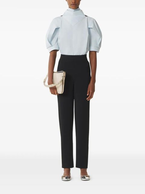 Lanvin tie-detail gathered blouse - Blue - zdjęcie produktu nr 2