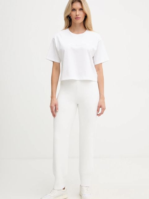 MICHAEL Michael Kors t-shirt bawełniany damski kolor biały MF551TR2ZU