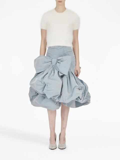 Maison Margiela short-sleeve knitted crop top - White - zdjęcie produktu nr 2