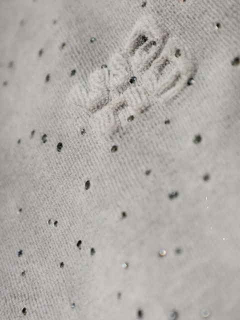 Alexander Wang embellished hooded sweater - Grey