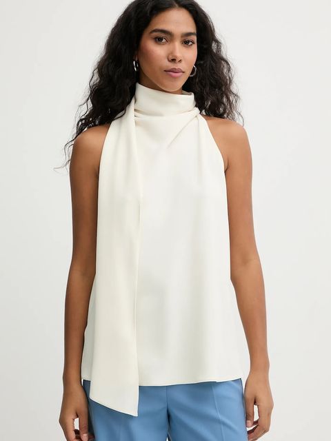 Marella bluzka MLTDALMATA damska kolor beżowy gładka 2613161023200 - zdjęcie produktu nr 1