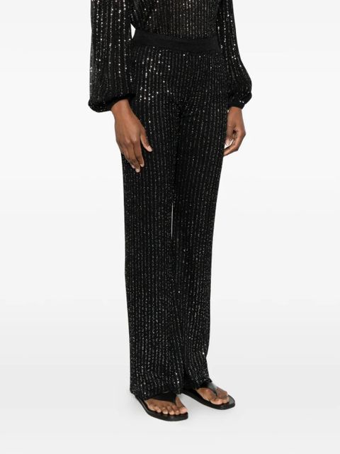 Missoni embellished wide palazzo pants - Black