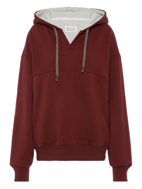 Maison Margiela cotton hoodie - Red - zdjęcie produktu nr 1