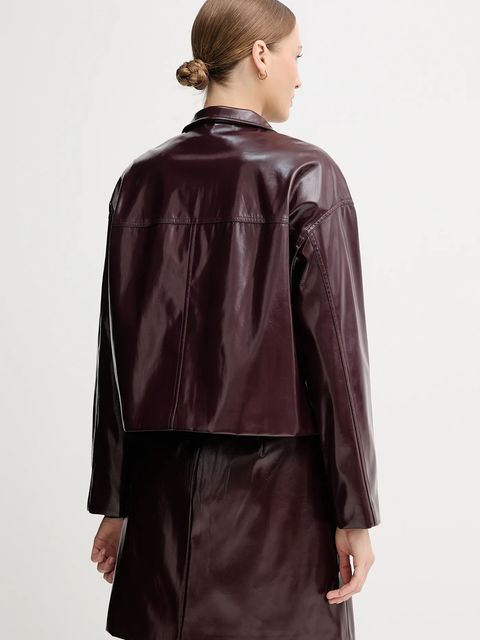 Marc Aurel kurtka kolor bordowy przejściowa oversize 3949-2020-93454