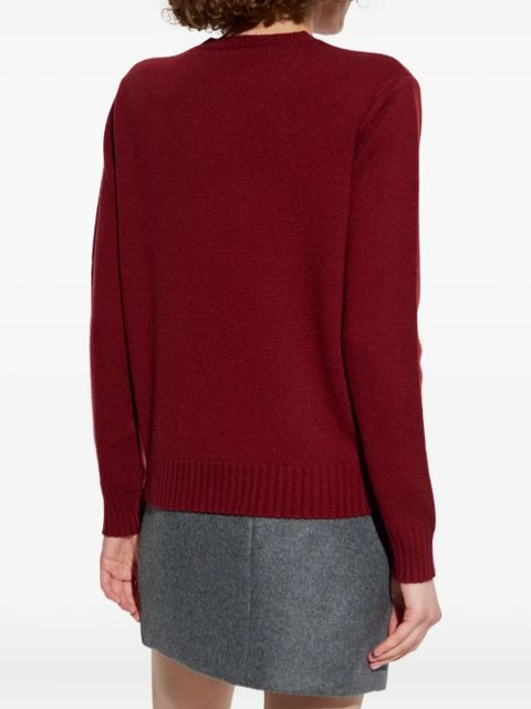 Max Mara crew-neck cashmere sweater - Red