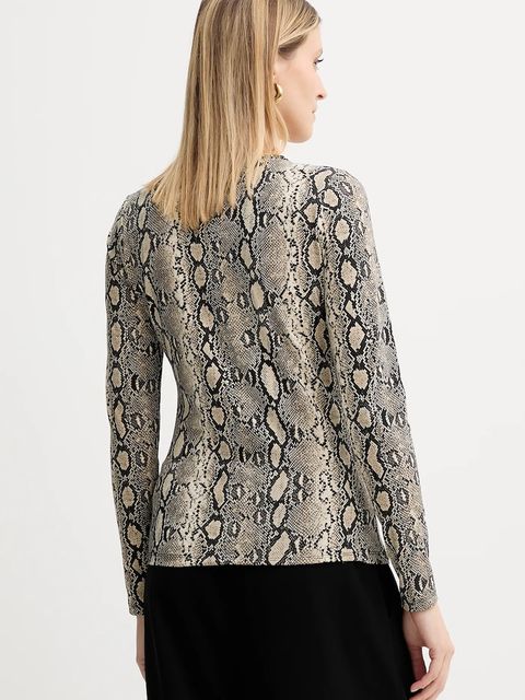 MICHAEL Michael Kors longsleeve kolor beżowy MT551STHMC