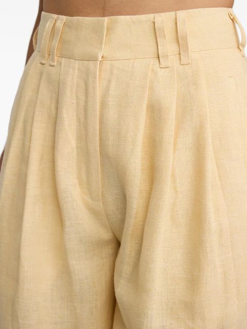 Posse Parker pleated palazzo pants - Neutrals